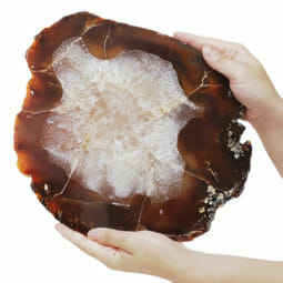 2.60kg Natural Agate Polished Slab Plate DB328 7 2.60kg Natural Agate Polished Slab Plate DB328 | Himalayan Salt Factory