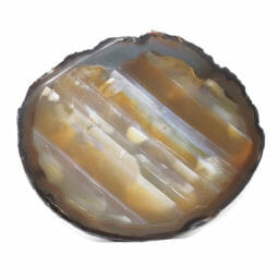 2.79kg Natural Agate Polished Slab Plate DB331 | Himalayan Salt Factory