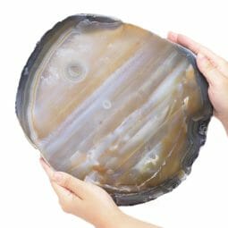 3.70kg Natural Agate Polished Slab Plate DB338 7 3.70kg Natural Agate Polished Slab Plate DB338 | Himalayan Salt Factory