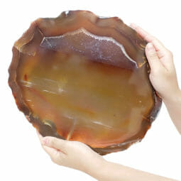 3.10kg Natural Agate Polished Slab Plate DB339 7 3.10kg Natural Agate Polished Slab Plate DB339 | Himalayan Salt Factory