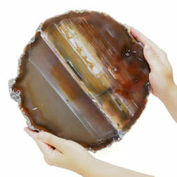 3.00kg Natural Agate Polished Slab Plate DB341 | Himalayan Salt Factory