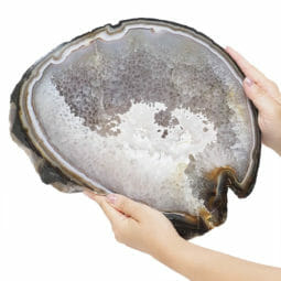 4.40kg Natural Agate Polished Slab Plate DB349 | Himalayan Salt Factory