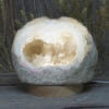 1.90kg Natural Calcite Geode Lamp with Large LED Light Base DB276 1 Natural Calcite Geode Lamp with Large LED Light Base DB276 | Himalayan Salt Factory