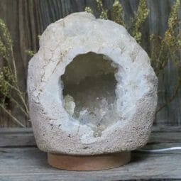 2.59kg Natural Calcite Geode Lamp with Large LED Light Base DB279 8 2.59kg Natural Calcite Geode Lamp with Large LED Light Base DB279 | Himalayan Salt Factory