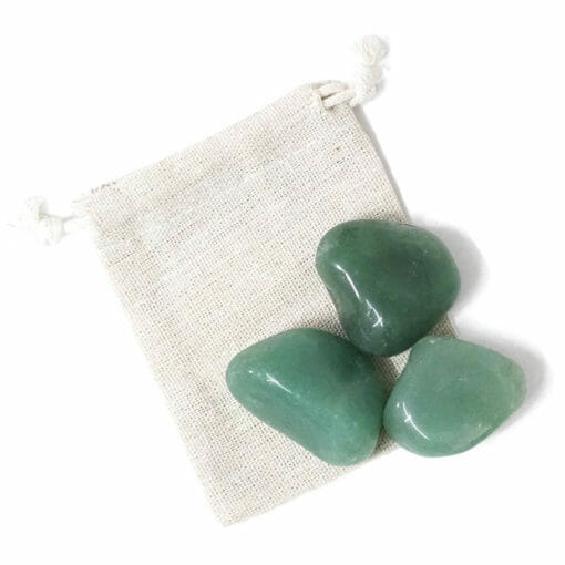 Natural Green Quartz Tumbled Stone – 3 Pieces | Himalayan Salt Factory