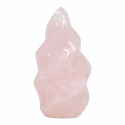 Rose Quartz Polished Flame Crystal DS2016 | Himalayan Salt Factory