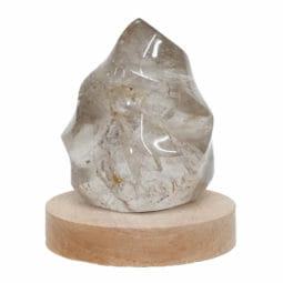 0.62kg Smoky Quartz Polished Flame Crystal with LED Large Light Base DS2018 7 Smoky Quartz Polished Flame Crystal on LED Large Base DS2018 | Himalayan Salt Factory
