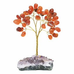 Carnelian Gemstone Tree – Small | Himalayan Salt Factory