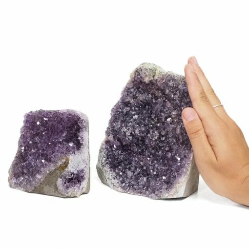 2.46kg Amethyst Crystal Geode Specimen Set 2 Pieces DN1711 | Himalayan Salt Factory