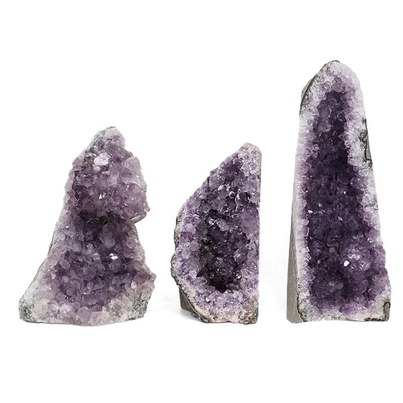 2.75kg Amethyst Crystal Geode Specimen Set 3 Pieces DN1712 3 2.75kg Amethyst Crystal Geode Specimen Set 3 Pieces DN1712 | Himalayan Salt Factory