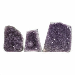2.27kg Amethyst Crystal Geode Specimen Set 3 Pieces DN1713 | Himalayan Salt Factory
