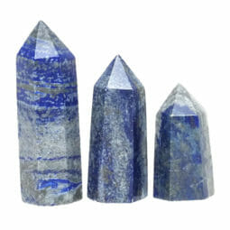 Lapis Lazuli Terminated Point Set 3 Pieces | Himalayan Salt Factory