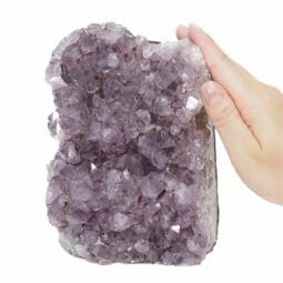 2.60kg Natural Amethyst Crystal Lamp DS2095 7 Natural Amethyst Crystal Lamp with Timber Base DS2095 | Himalayan Salt Factory