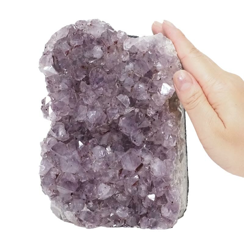 2.60kg Natural Amethyst Crystal Lamp DS2095 5 Natural Amethyst Crystal Lamp with Timber Base DS2095 | Himalayan Salt Factory