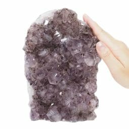 2.70kg Natural Amethyst Crystal Lamp DS2098 7 Natural Amethyst Crystal Lamp with Timber Base DS2098 | Himalayan Salt Factory