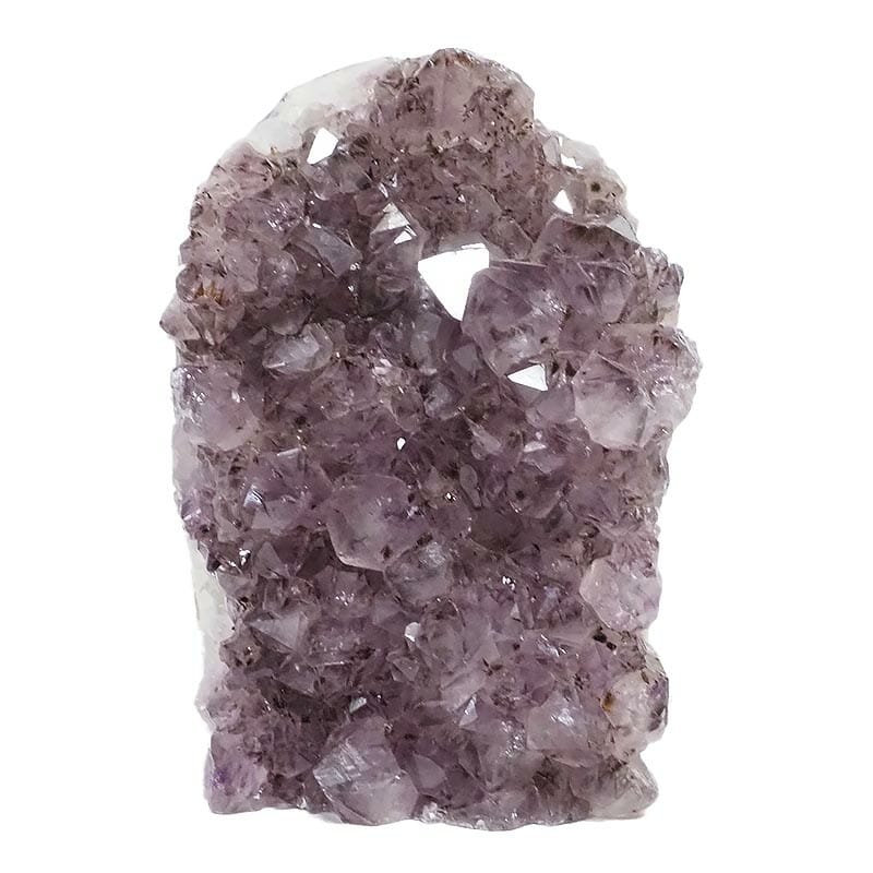 2.70kg Natural Amethyst Crystal Lamp DS2098 3 Natural Amethyst Crystal Lamp with Timber Base DS2098 | Himalayan Salt Factory