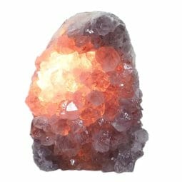 3.21kg Natural Amethyst Crystal Lamp DS2101 6 Natural Amethyst Crystal Lamp with Timber Base DS2101 | Himalayan Salt Factory