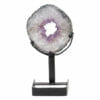 Natural Amethyst Ring Slice on Stand DB355 | Himalayan Salt Factory