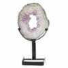 Natural Amethyst Ring Slice on Stand DB357 | Himalayan Salt Factory