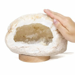 2.37kg Natural Calcite Geode Lamp with Large LED Light Base DS2076 9 2.37kg Natural Calcite Geode Lamp with Large LED Light Base DS2076 | Himalayan Salt Factory