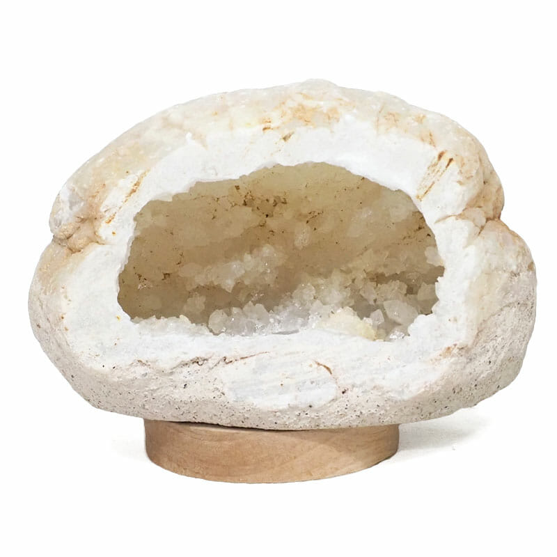 2.37kg Natural Calcite Geode Lamp with Large LED Light Base DS2076 4 2.37kg Natural Calcite Geode Lamp with Large LED Light Base DS2076 | Himalayan Salt Factory