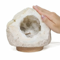 2.82kg Natural Calcite Geode Lamp with Large LED Light Base DS2079 9 2.82kg Natural Calcite Geode Lamp with Large LED Light Base DS2079 | Himalayan Salt Factory