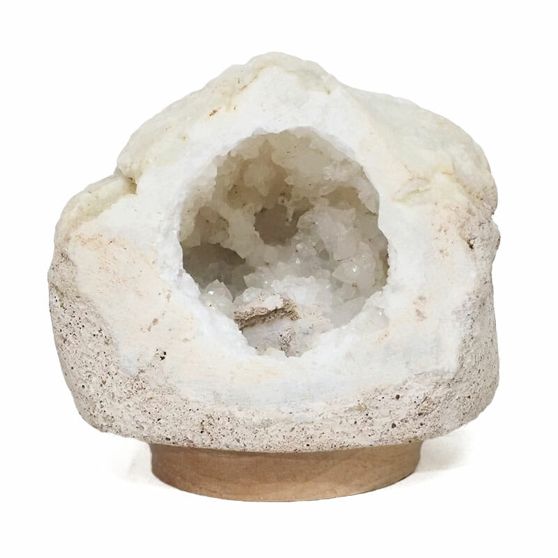 2.82kg Natural Calcite Geode Lamp with Large LED Light Base DS2079 4 2.82kg Natural Calcite Geode Lamp with Large LED Light Base DS2079 | Himalayan Salt Factory
