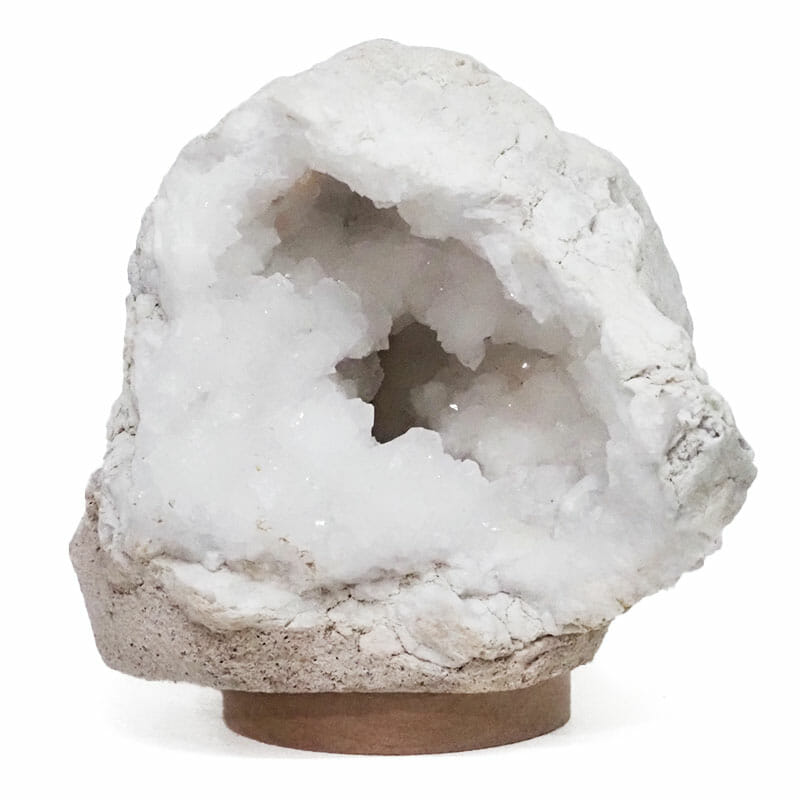 4.70kg Natural Calcite Geode Lamp with Large LED Light Base DS2104 4 Natural Calcite Geode Lamp with Large LED Light Base DS2104 | Himalayan Salt Factory