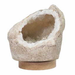 2.06kg Natural Calcite Geode Lamp with Large LED Light Base DS2110 8 Natural Calcite Geode Lamp with Large LED Light Base DS2110| Himalayan Salt Factory