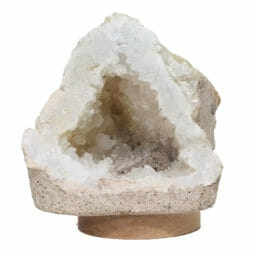 2.57kg Natural Calcite Geode Lamp with Large LED Light Base DS2111 8 Natural Calcite Geode Lamp with Large LED Light Base DS2111| Himalayan Salt Factory