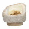 Natural Calcite Geode Lamp with Large LED Light Base DS2113| Himalayan Salt Factory