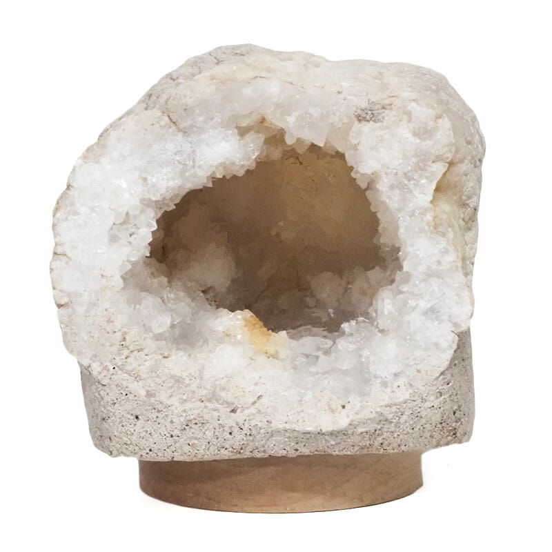 3.2kg Natural Calcite Geode Lamp with Large LED Light Base DS2118 4 Natural Calcite Geode Lamp with Large LED Light Base DS2118| Himalayan Salt Factory