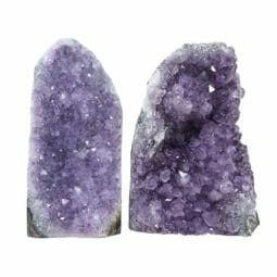 2.56kg Amethyst Crystal Geode Specimen Set 2 Pieces DR310 | Himalayan Salt Factory