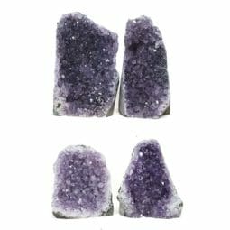 2.25kg Amethyst Druze Specimen Set 4 Pieces L182 | Himalayan Salt Factory