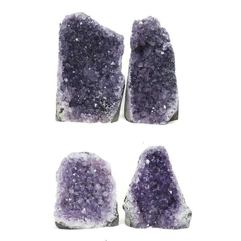 2.25kg Amethyst Druze Specimen Set 4 Pieces L182 3 2.25kg Amethyst Druze Specimen Set 4 Pieces L182 | Himalayan Salt Factory