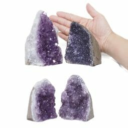 2.33kg Amethyst Druze Specimen Set 4 Pieces L157 5 Amethyst Druze Specimen Set 2 Pieces L157 | Himalayan Salt Factory