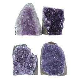 2.13kg Amethyst Druze Specimen Set 4 Pieces L159 | Himalayan Salt Factory