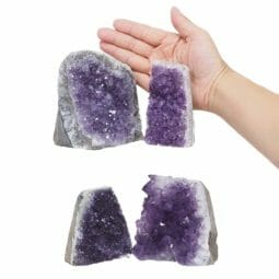 2.09kg Amethyst Druze Specimen Set 4 Pieces L163 5 2.09kg Amethyst Druze Specimen Set 4 Pieces L163 | Himalayan Salt Factory