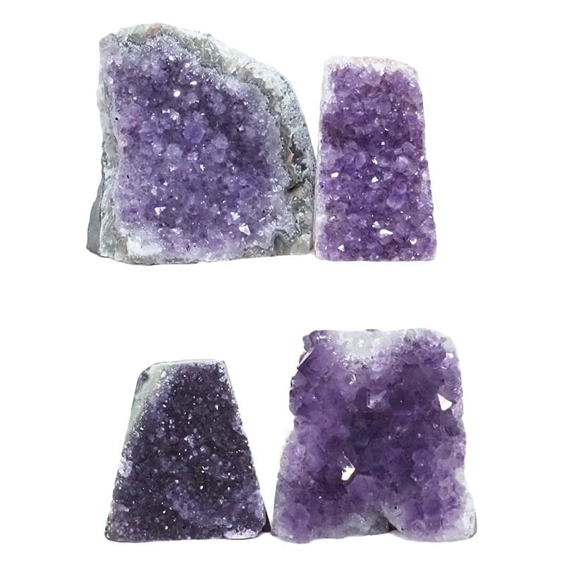 2.09kg Amethyst Druze Specimen Set 4 Pieces L163 3 2.09kg Amethyst Druze Specimen Set 4 Pieces L163 | Himalayan Salt Factory
