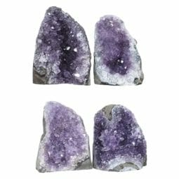 2.22kg Amethyst Druze Specimen Set 4 Pieces L169 | Himalayan Salt Factory
