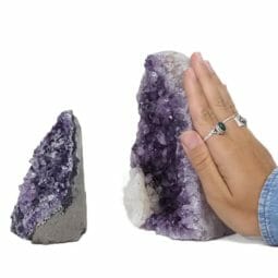 2.70kg Amethyst Crystal Geode Specimen Set 2 Pieces DR317 | Himalayan Salt Factory
