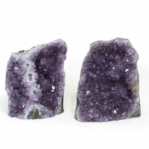 2.54kg Amethyst Crystal Geode Specimen Set 2 Pieces DR319 | Himalayan Salt Factory