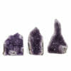 2.57kg Amethyst Crystal Geode Specimen Set 3 Pieces DR325 | Himalayan Salt Factory