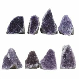 1.84kg Amethyst Druze Specimen Set 8 Pieces L183 | Himalayan Salt Factory