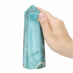 Natural Amazonite Terminated Point DS2146 | Himalayan Salt Factory
