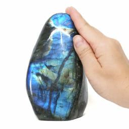 Natural Labradorite Polished Self Stand DS2137| Himalayan Salt Factory