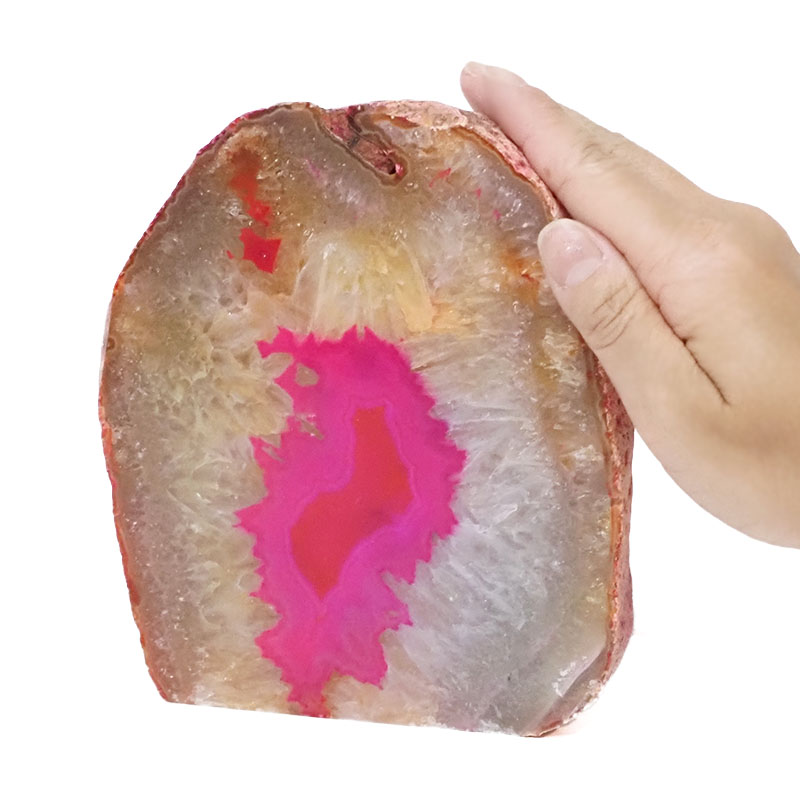 1.67kg Pink Agate Crystal Lamp L119 5 Pink Agate Crystal Lamp L119 | Himalayan Salt Factory