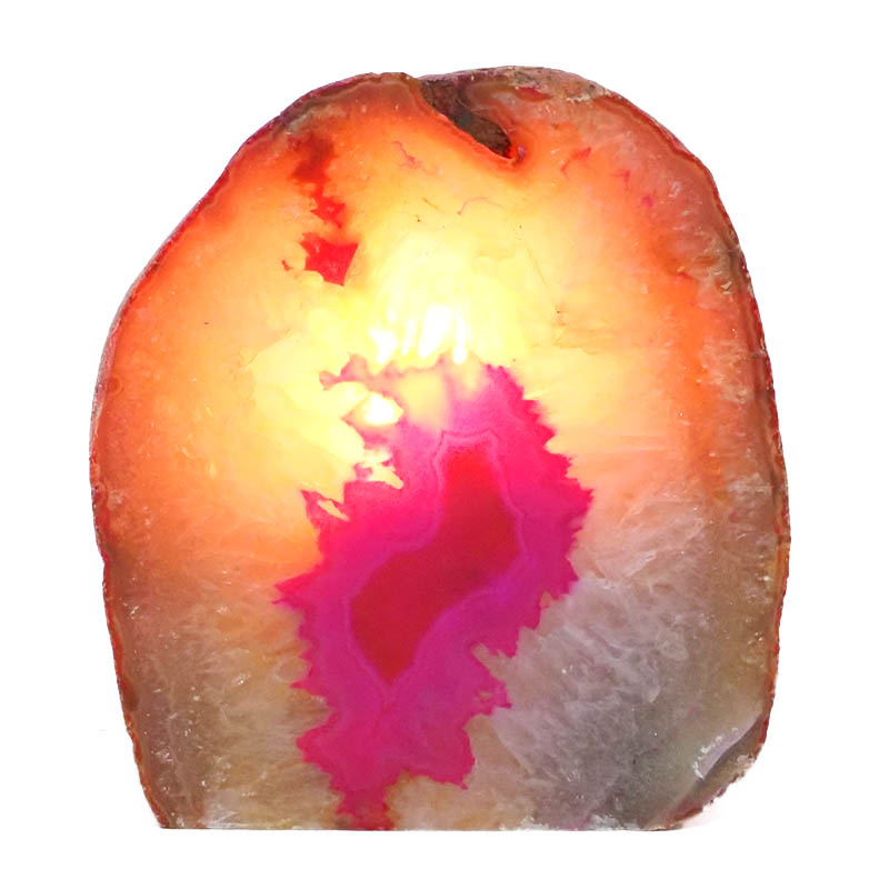 1.67kg Pink Agate Crystal Lamp L119 4 Pink Agate Crystal Lamp L119 | Himalayan Salt Factory