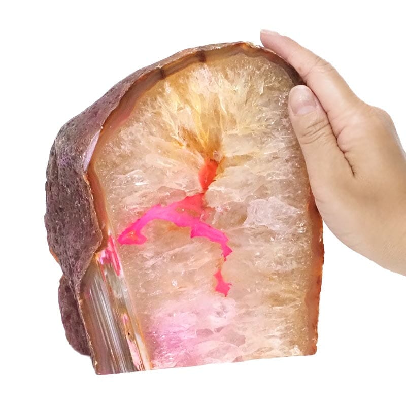 2.77kg Pink Agate Crystal Lamp L123 5 Pink Agate Crystal Lamp L123 | Himalayan Salt Factory