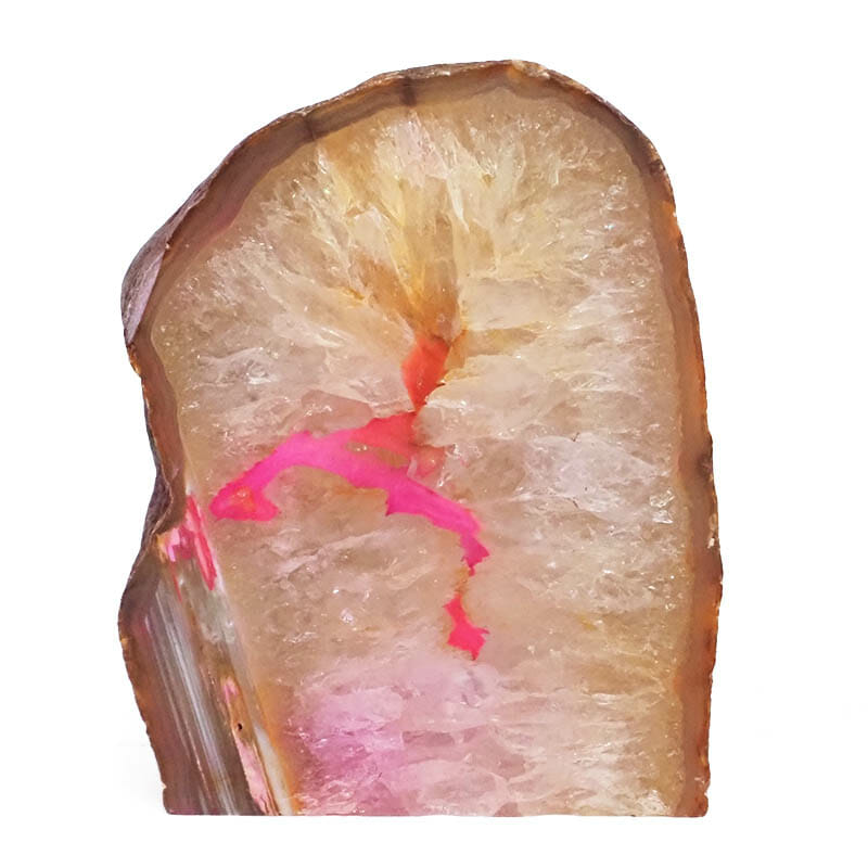 2.77kg Pink Agate Crystal Lamp L123 3 Pink Agate Crystal Lamp L123 | Himalayan Salt Factory